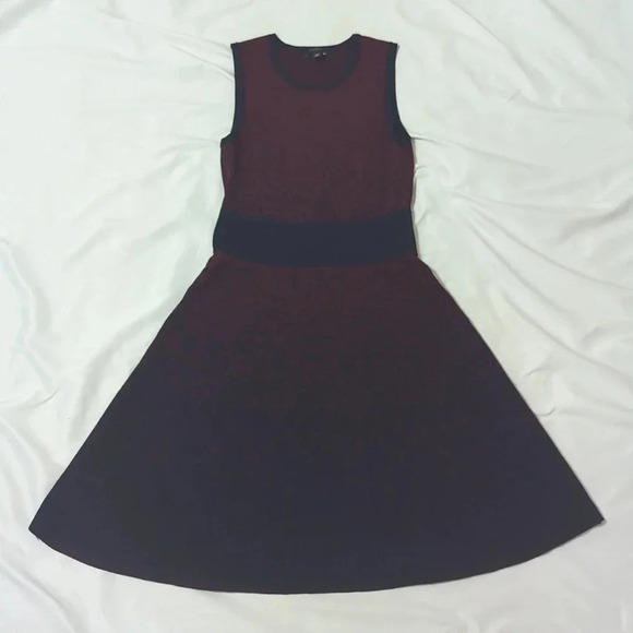 Ann Taylor Sleeveless Ombre Dress, Color Maroon/Blue Size XS - Picture 1 of 12